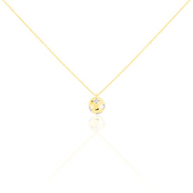 Damen Halskette Gold 375 Diamanten 0,07ct Stern - Ketten mit Anhänger Damen | OROVIVO