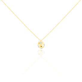 Damen Halskette Gold 375 Diamanten 0,07ct Stern - Ketten mit Anhänger Damen | OROVIVO