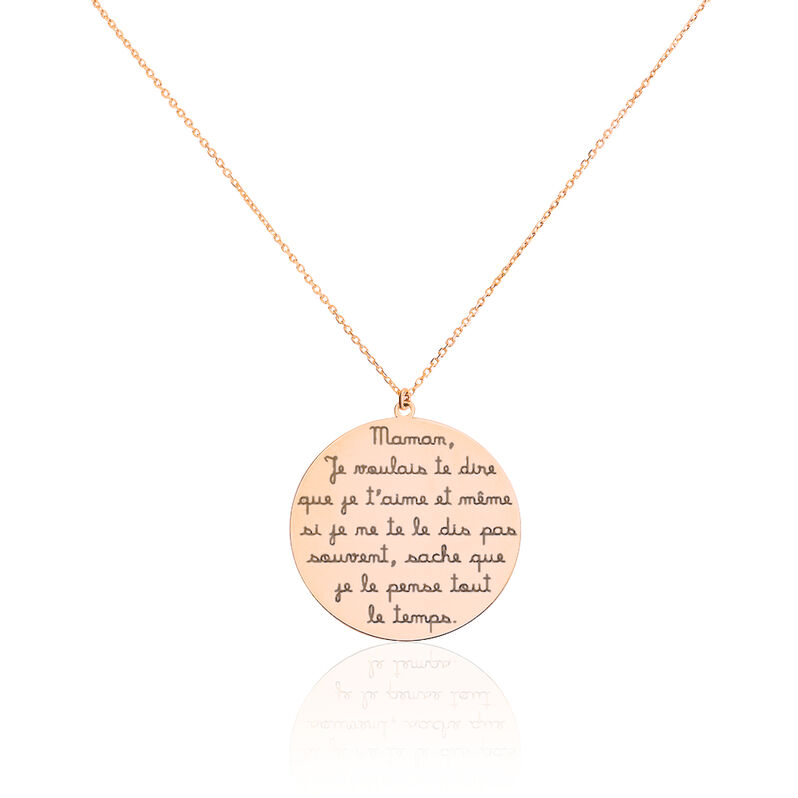 Collier Olga Or Rose Pastille - Spannringe Damen | OROVIVO