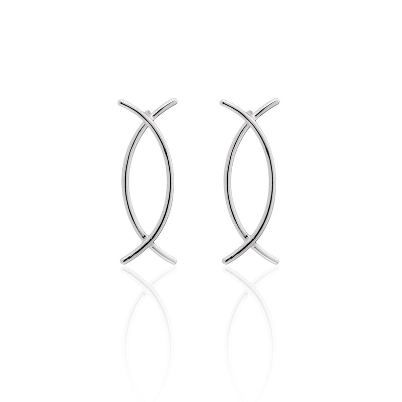 Damen Ohrstecker Lang Silber 925  - Ohrringe Damen | OROVIVO