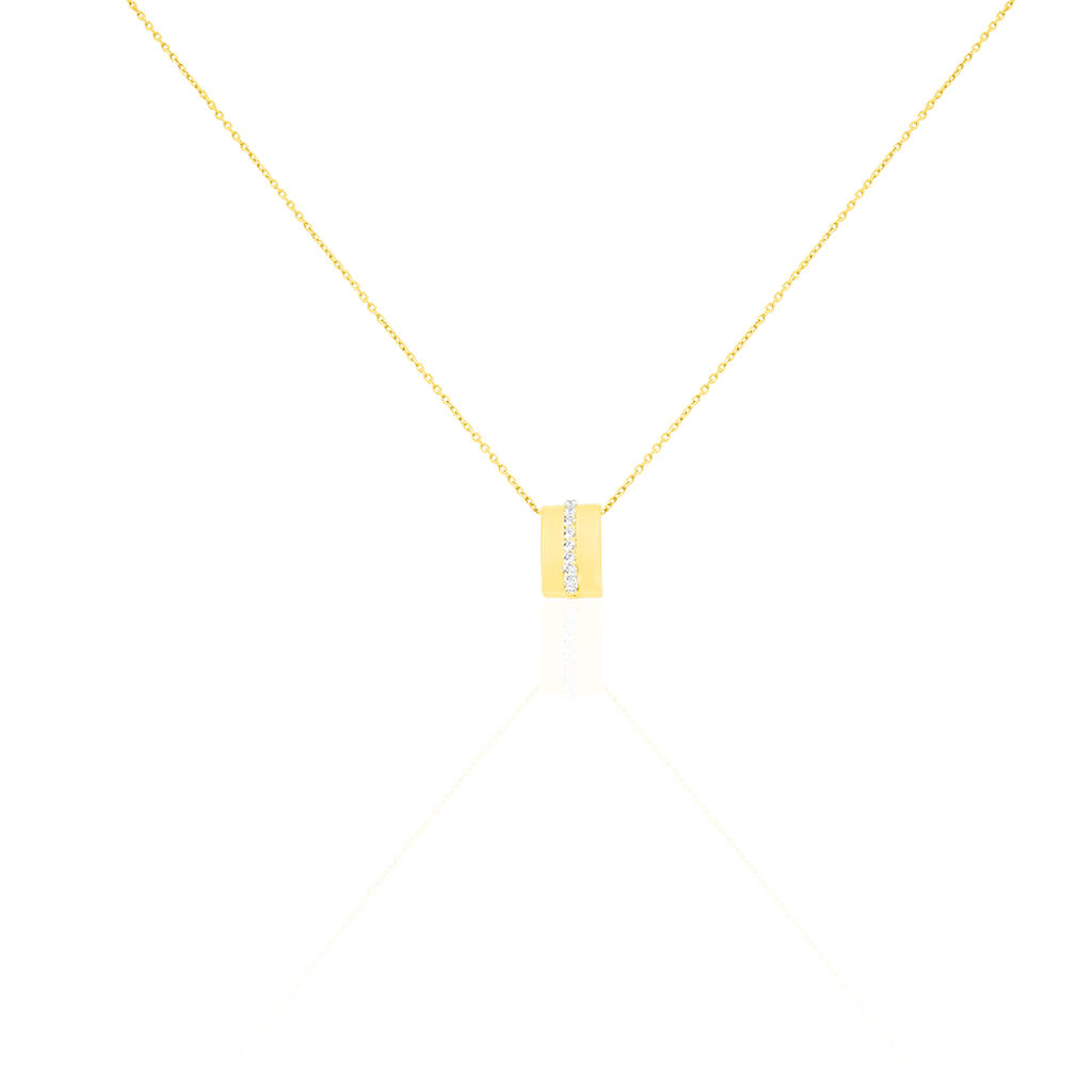 Damen Collier Gold 375 Zirkonia Katiana - Halsketten Damen | OROVIVO