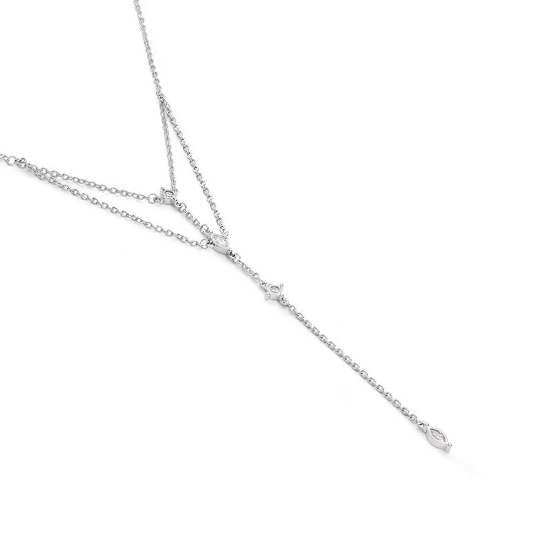 Collier Syrielle Argent Weiss Oxyde De Zirconium - Spannringe Damen | OROVIVO