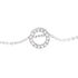 GWEN Damen Collier Wei&szlig;gold 375 (9 Karat) Diamant Wei&szlig; 0,05 ct Kreis