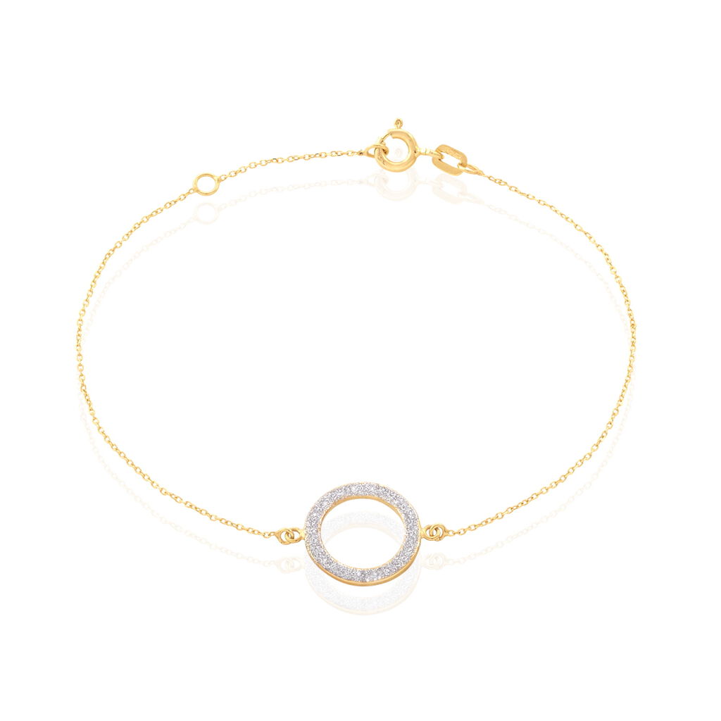 Damenarmband Gold 375 Kreis , Armband ohne Stein