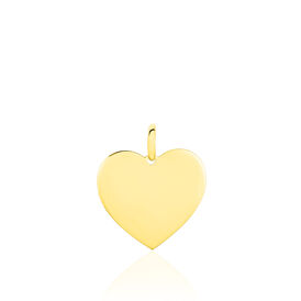 Anhänger Gold 375 Gravierbar Herz  - Herzanhänger Damen | OROVIVO