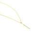 LINE 2 Damen Collier Gold Bicolor 375 (9 Karat) Diamant Weiß 0,08 ct Balken