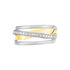 FORCA Damen Ring Gold Bicolor 585 (14 Karat) Diamant Wei&szlig; 0,21 ct