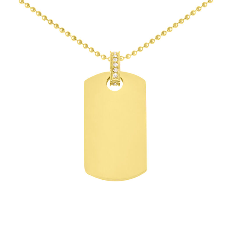 Collana Radiance Acciaio Dorato Cristallo - Spannringe Damen | OROVIVO