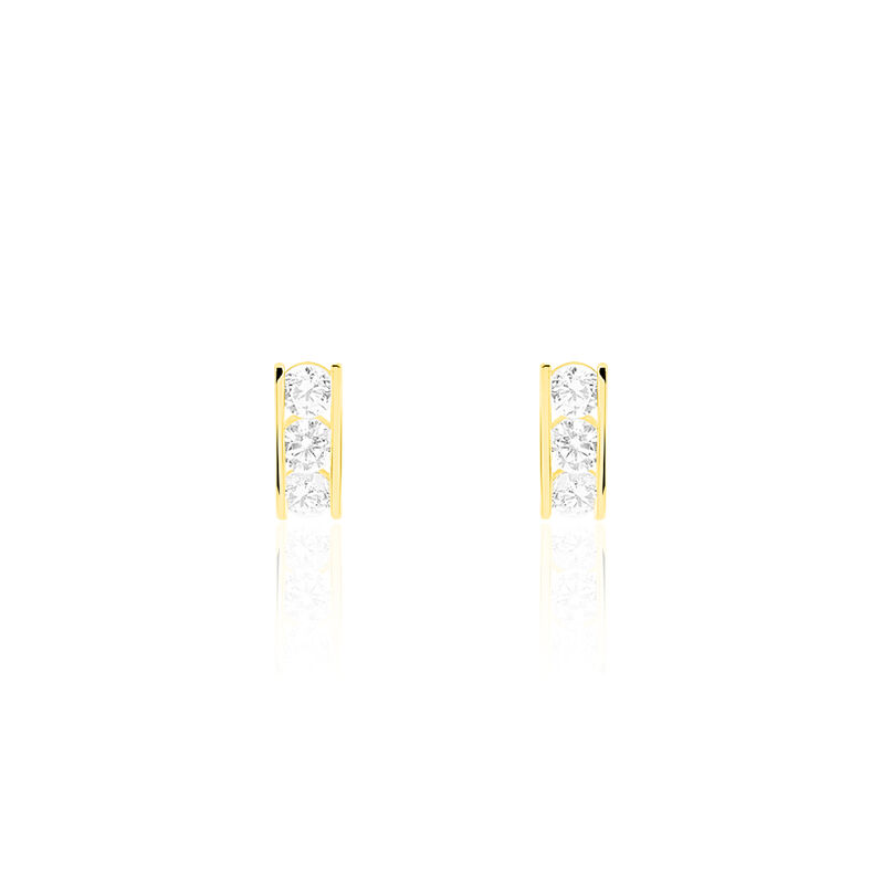 Boucles D'oreilles Or Jaune Oxyde - Spannringe Damen | OROVIVO