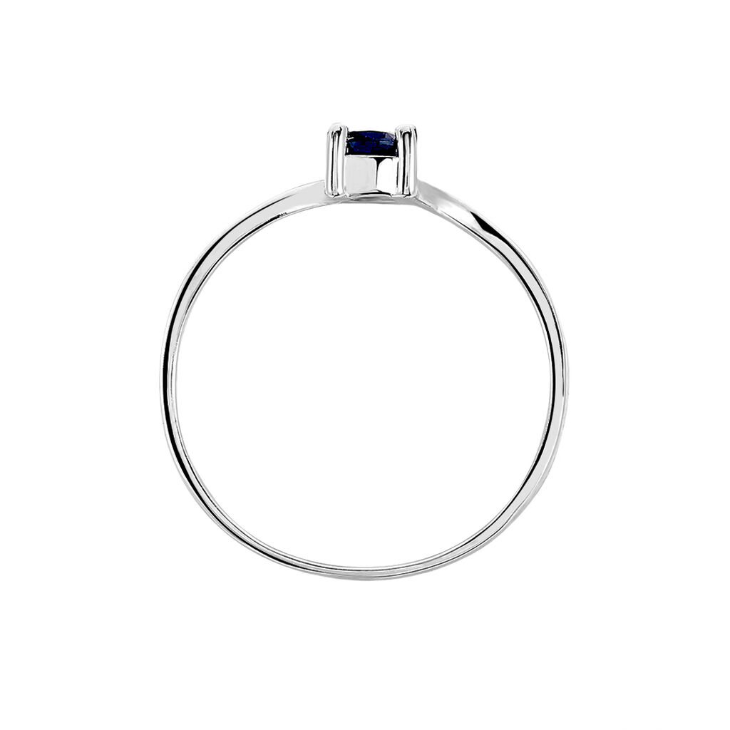 Bague Amita Or Blanc Saphir - Spannringe Damen | OROVIVO