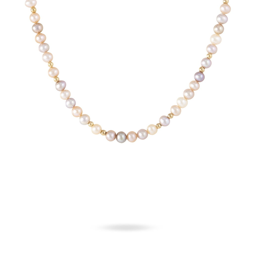 Collier Anne-lou Or Jaune Perle De Culture - Spannringe Damen | OROVIVO