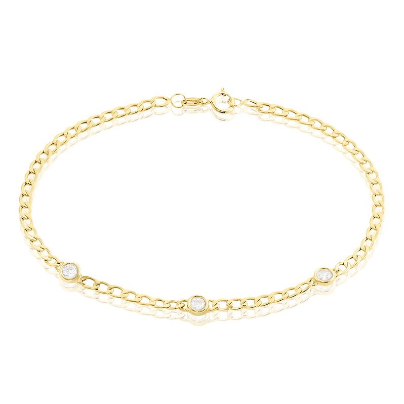 Bracelet Vienne Or Jaune Oxyde De Zirconium - Spannringe Damen | OROVIVO