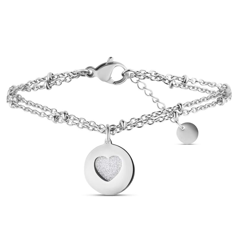 Bracciale Lady Shine Acciaio Cuore - Spannringe Damen | OROVIVO