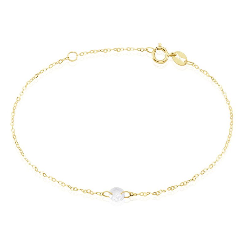 Bracelet Or Jaune Emilee Oxyde De Zirconium - Spannringe Kinder | OROVIVO