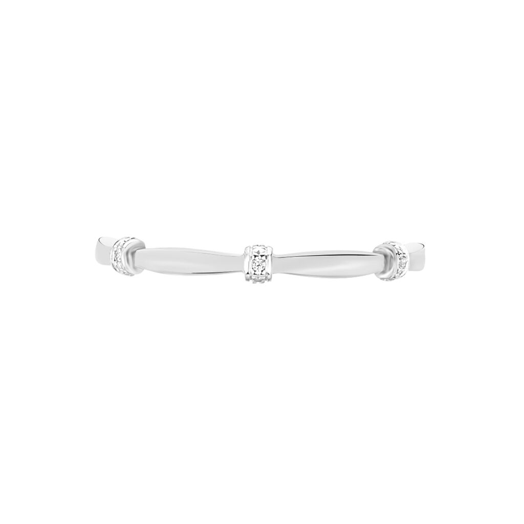 Bague Or Weiss Lisa Diamants - Spannringe Damen | OROVIVO