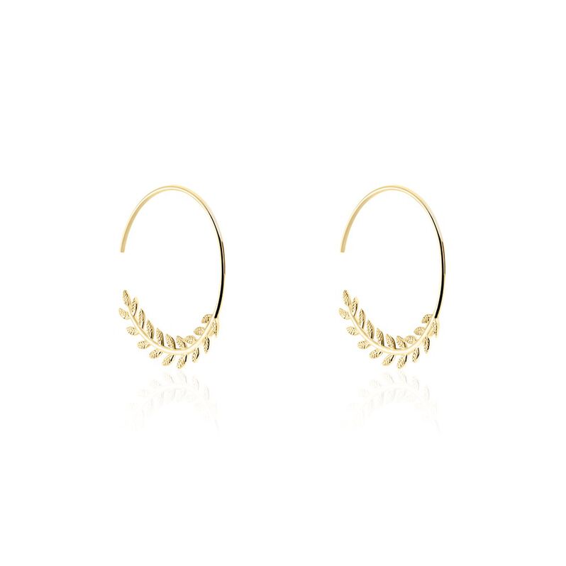 Damen Creolen Messing Gold 750 plattiert 5 Micron - Creolen Damen | OROVIVO