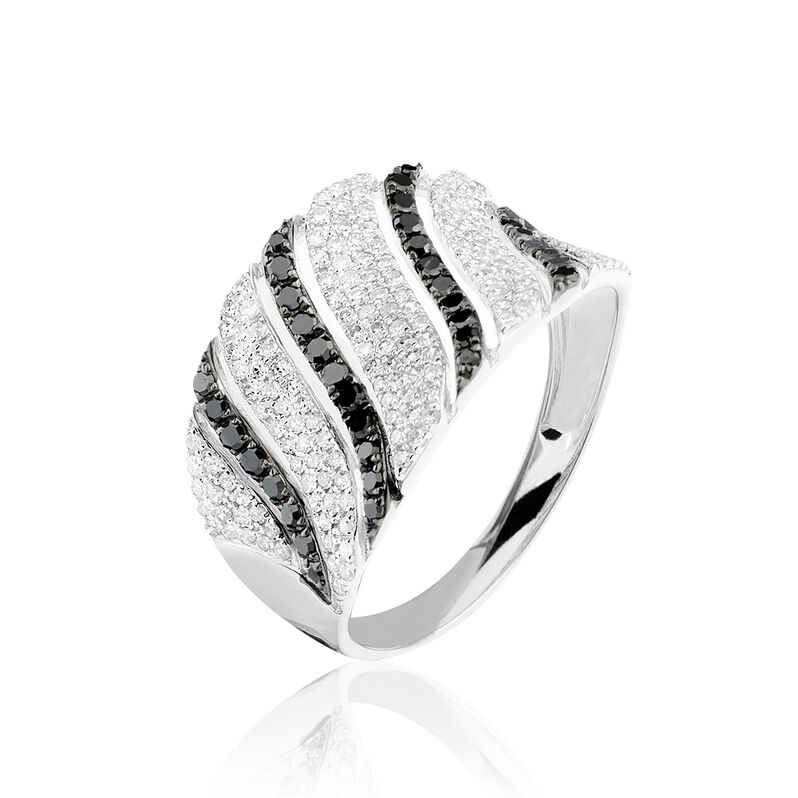 Bague Gihane Or Blanc Diamant - Spannringe Damen | OROVIVO