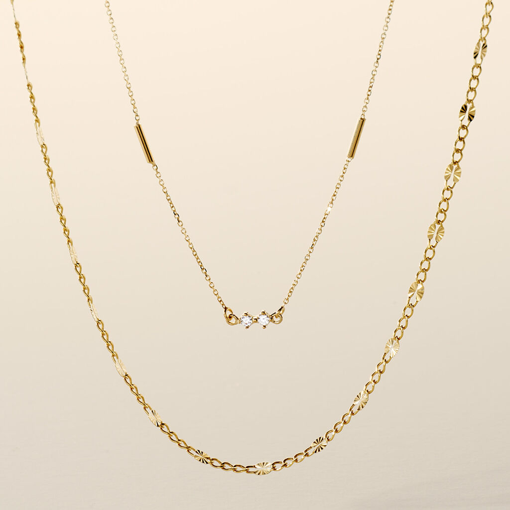 Damen Halskette Gold 375 Zirkonia - Halsketten Damen | OROVIVO