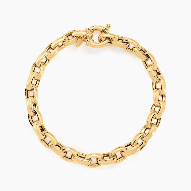 Bracelet Jodie Maille Jaseron Godronne Or Jaune - Spannringe Damen | OROVIVO