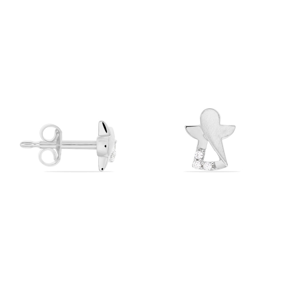 Kinder Ohrstecker Silber 925 Zirkonia Engel - Ohrstecker Kinder | OROVIVO