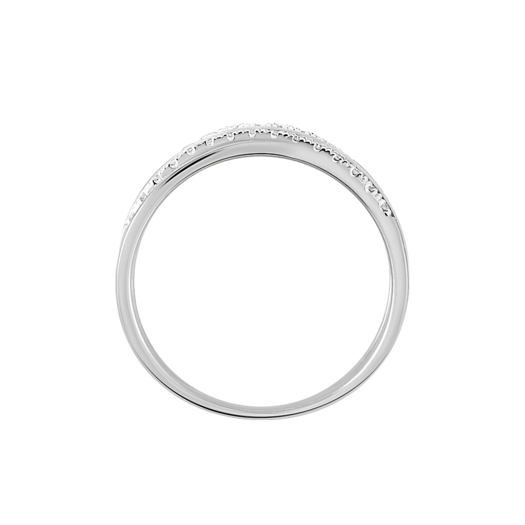Bague Or Weiss Marinetta Croisee Diamant - Spannringe Damen | OROVIVO