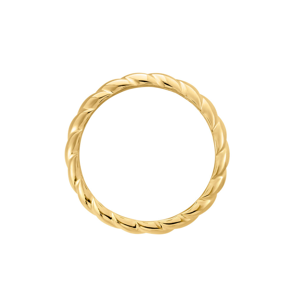 Damenring Gold 375 gedreht Croissant - Ringe Damen | OROVIVO