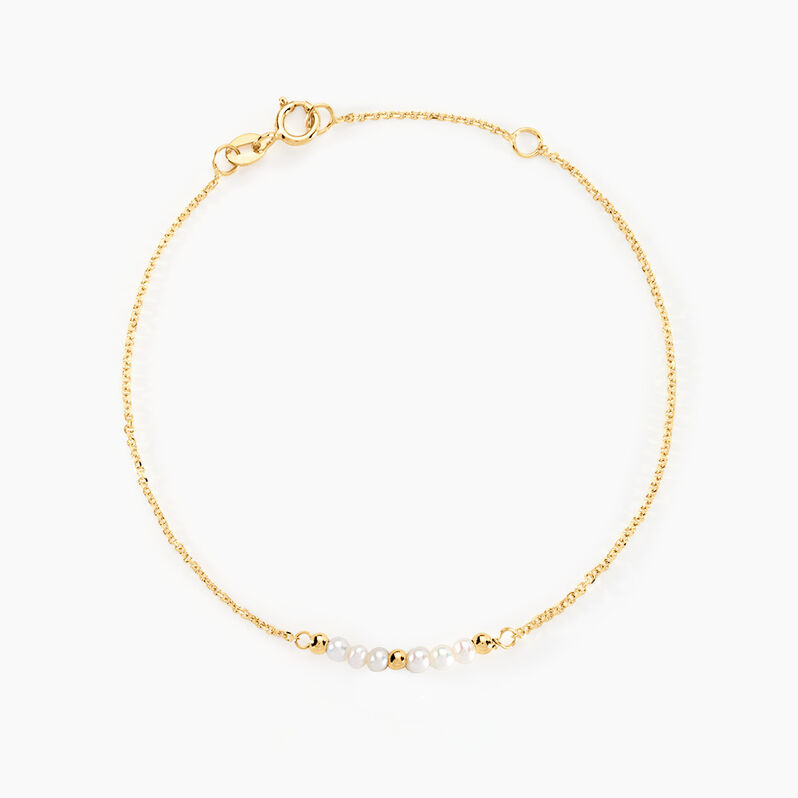 Bracelet Tova Or Jaune Perle - Spannringe Damen | OROVIVO
