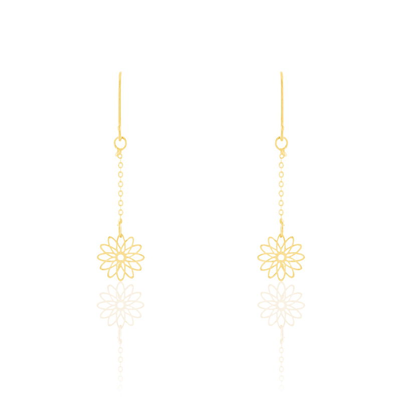 Boucles D'oreilles Pendantes Or Jaune - Spannringe Damen | OROVIVO