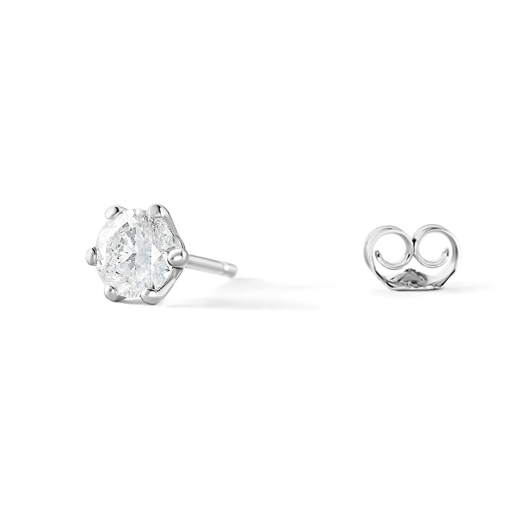 Sonate Damen Ohrstecker Weißgold 585 (14 Karat) Synthetischer Diamant Weiß 1,02 ct - Ohrstecker Damen | OROVIVO