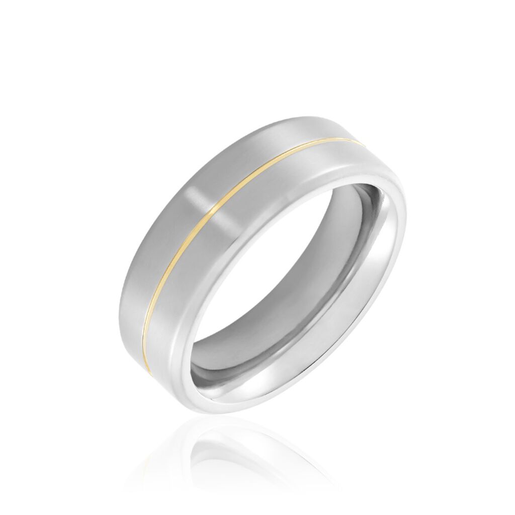 NATALIA Damen Ring Titan Diamant Wei&szlig;