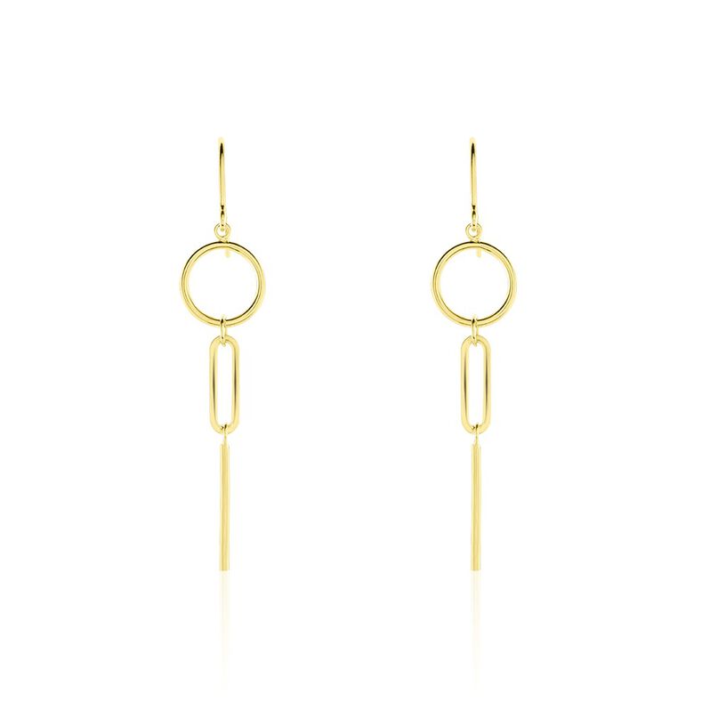 Damen Ohrhänger Lang Gold 375 Kreis - Ohrhänger Damen | OROVIVO