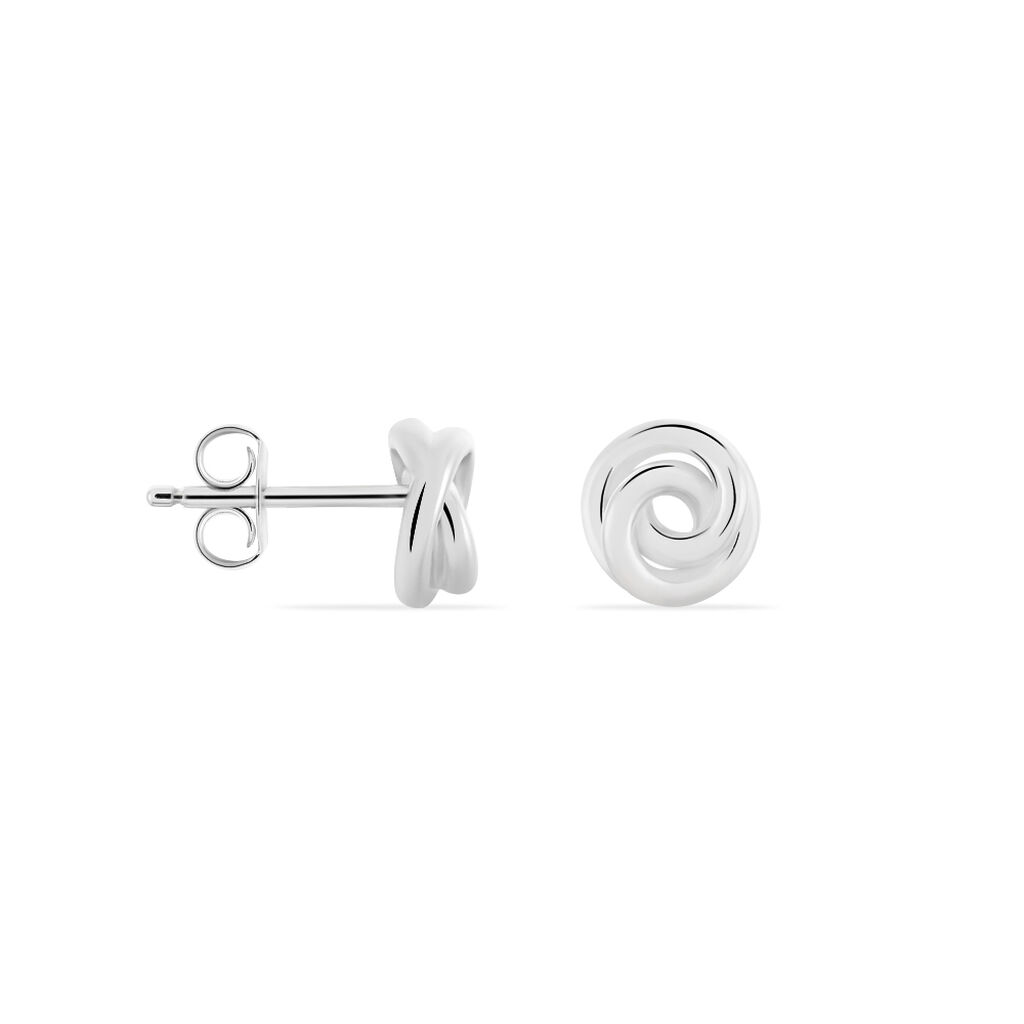 TODORA Damen Ohrstecker Silber 925 Spirale