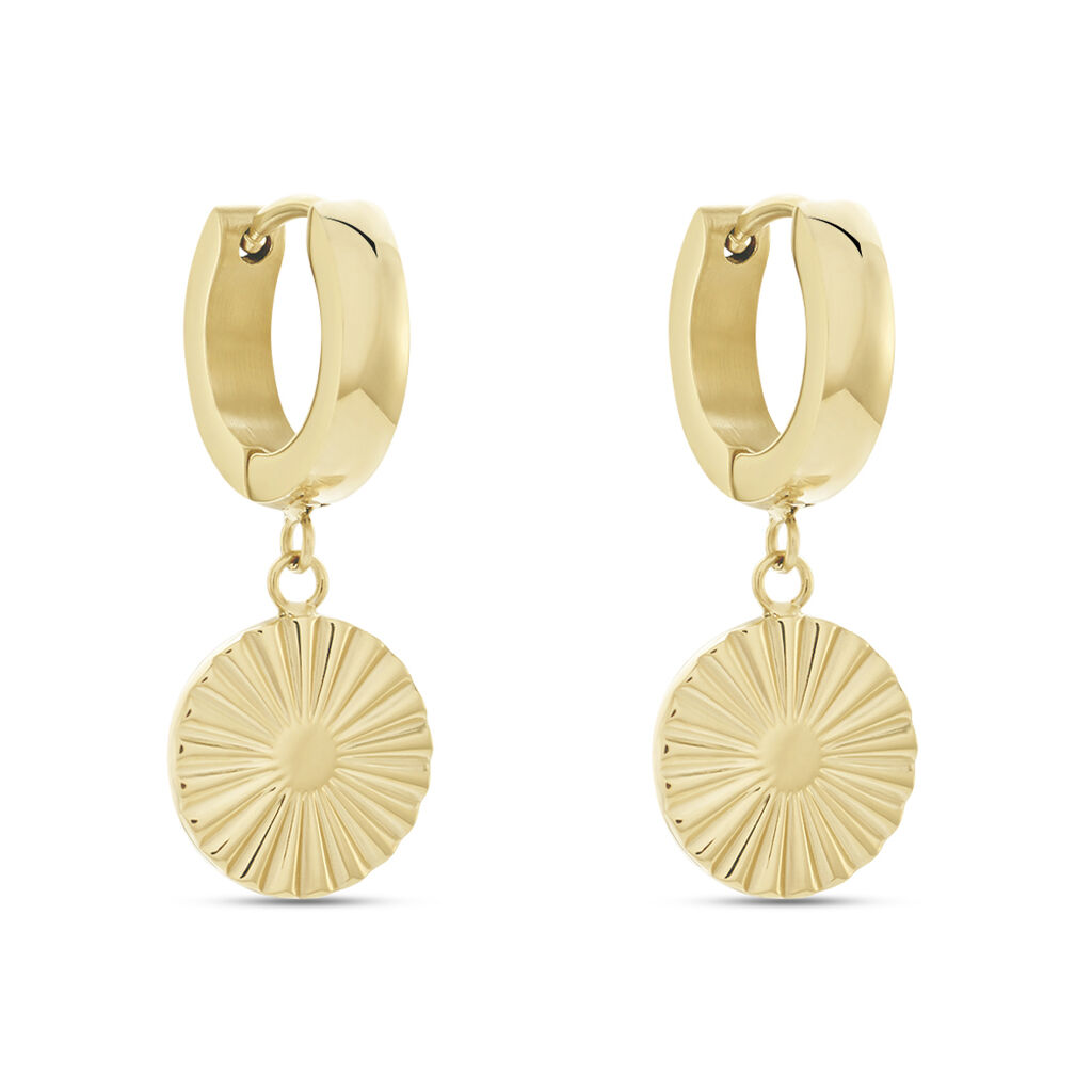 Damen Creolen Edelstahl Vergoldet Kreis - Sommerschmuck Damen | OROVIVO
