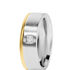 BOND Damen Ring Edelstahl Bicolor Gold/Silber Diamant Wei&szlig; 0,020 ct B 6 mm