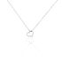 SALONA Damen Collier Silber 925 Zirkonia Wei&szlig; Herz
