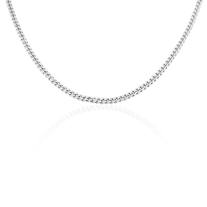 BISSER Herren Kette Edelstahl B 3 mm - Halsketten Herren | OROVIVO