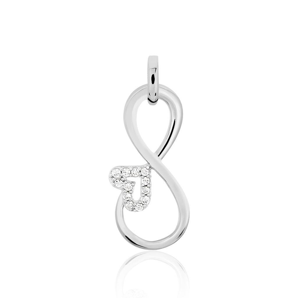 Anhänger Silber 925 Zirkonia Infinity Herz - Schmuckanhänger Damen | OROVIVO