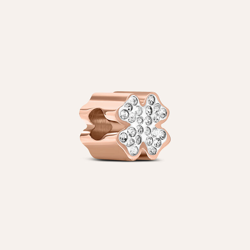 Charm Essential Code Acciaio Rosa Cristallo - Spannringe Damen | OROVIVO