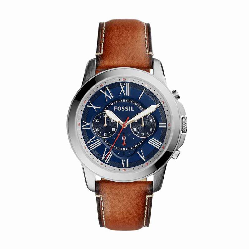 Montre Fossil Grant Bleu - Spannringe Herren | OROVIVO