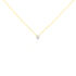 ROME Damen Collier Gold 375 (9 Karat) Diamant Weiß 0,1 ct