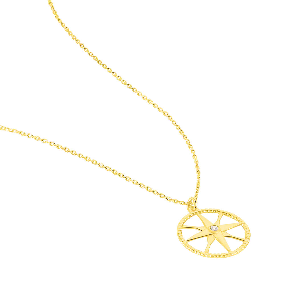 Collier Or Jaune Thalina Oxydes - Spannringe Damen | OROVIVO