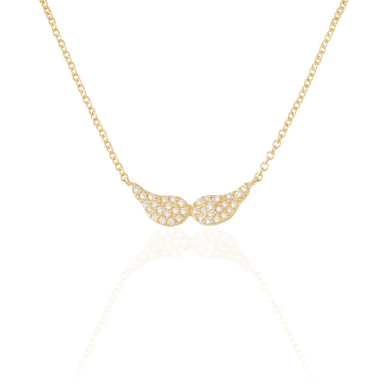 Collier Plaque Or Jaune Oxyde De Zirconium - Spannringe Damen | OROVIVO