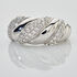 LYRA Damen Ring Silber 925 Zirkonia Wei&szlig; 0,04 ct