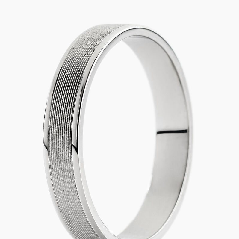 Alliance Padarge Palladium Blanc Ruban - Spannringe Unisex | OROVIVO