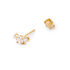 Trilog Damen Ohrstecker Gold 375 (9 Karat) Zirkonia Wei&szlig;