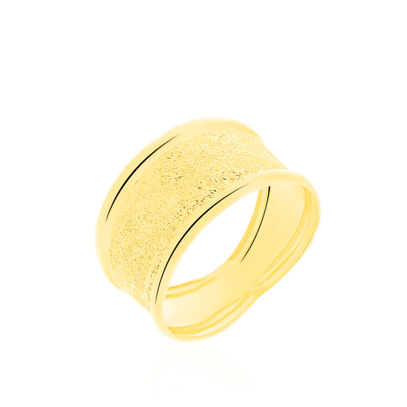 Bague Or Jaune Beatrix Ruban Effet Sable - Spannringe Damen | OROVIVO