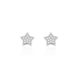 Damen Ohrstecker Silber 925 Zirkonia Stern - Ohrstecker Damen | OROVIVO