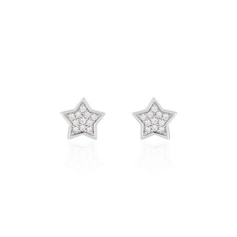 Damen Ohrstecker Silber 925 Zirkonia Stern - Ohrstecker Damen | OROVIVO