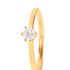 CHARLENE Damen Ring Gold 585 (14 Karat) Diamant Wei&szlig; 0,25 ct B 1,8 mm