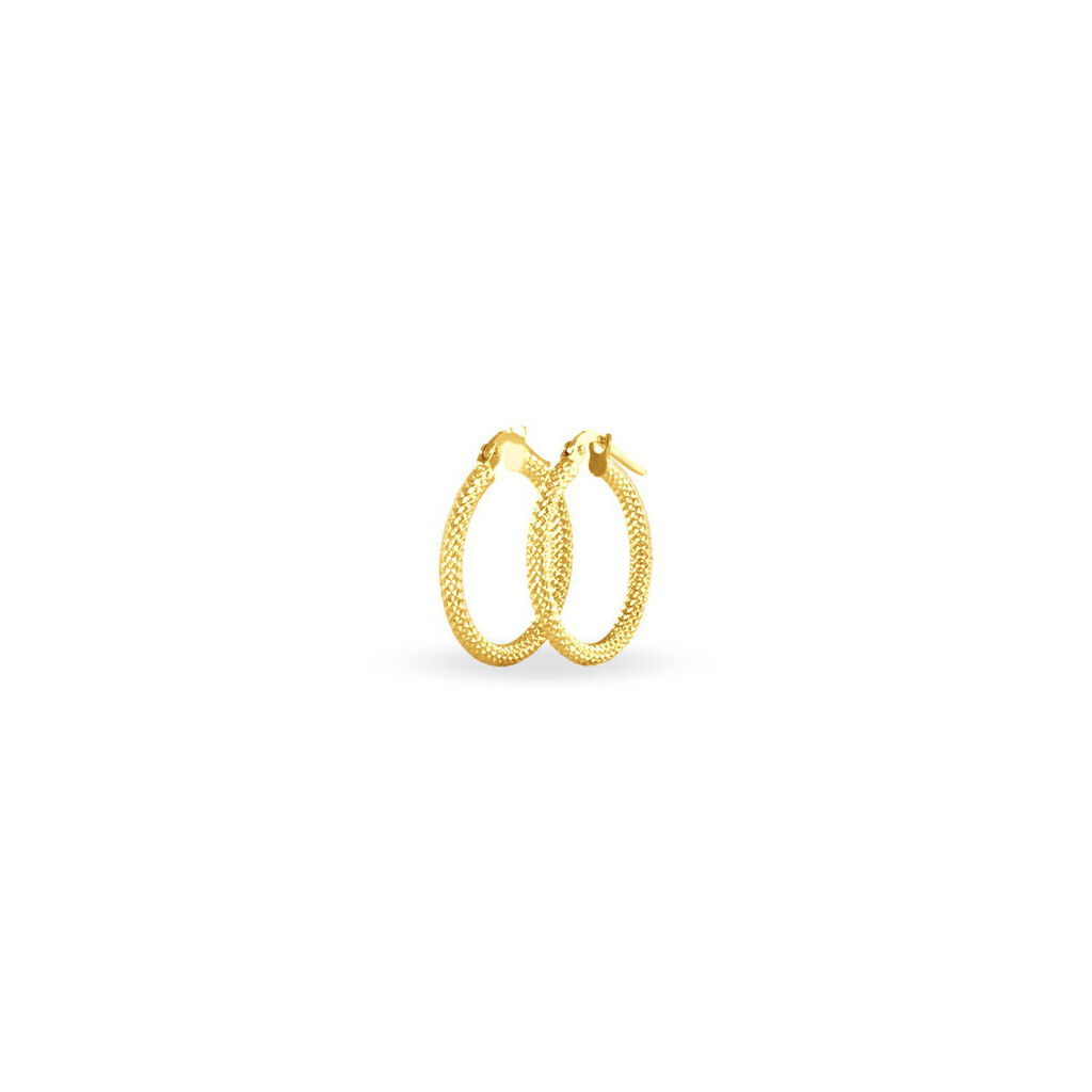 Damen Creolen Gold 375 Diamantiert - Creolen Damen | OROVIVO